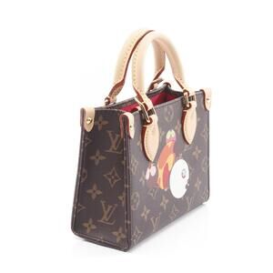 Louis Vuitton Takashi Murakami LV TM the Go Handbag Leather Brown